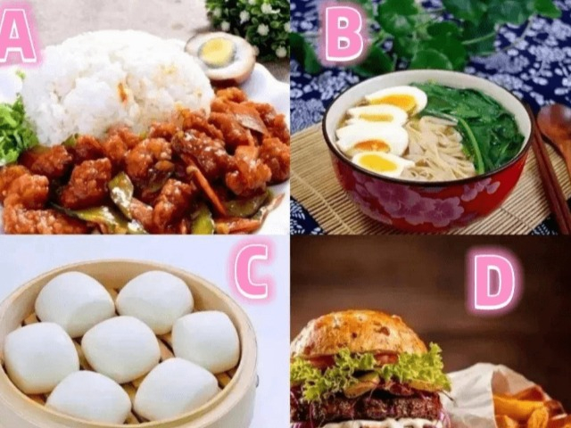 Trắc nghiệm tâm lý: Khi đói, bạn sẽ ăn món nào?