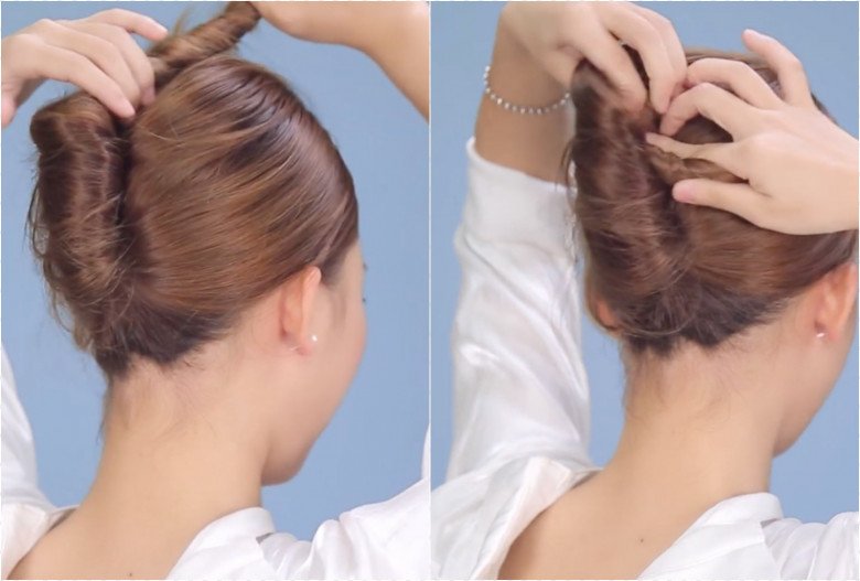 10 cách búi tóc củ tỏi cực đơn giản cho bạn gái