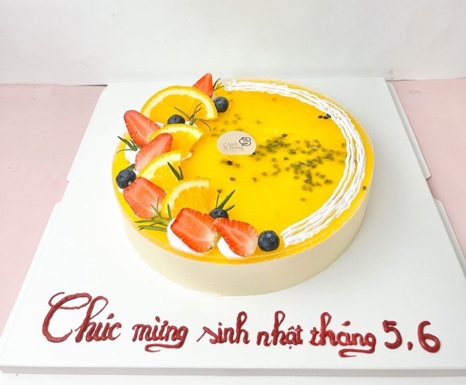 Mousse Chanh Leo Và Dâu Tây: Đặt bánh sinh nhật online tại Hà Nội