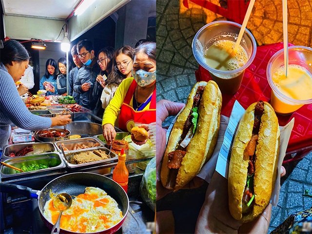 Chiếc bánh mì bất kỳ ai đến Huế cũng phải nếm thử, chỉ bán về đêm nhưng lúc nào cũng đông khách