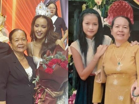 Mẹ ruột Hoa hậu Ngọc Châu quanh năm giản dị với đồ bộ, 6 năm chỉ diện đúng 1 outfit đi cạnh con
