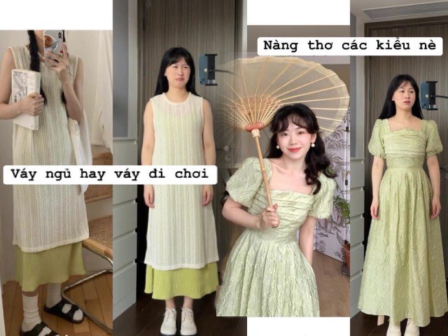 Một chiếc váy, hai số phận: Cô gái chứng minh mua hàng online mà không hợp dáng thì cũng hỏng