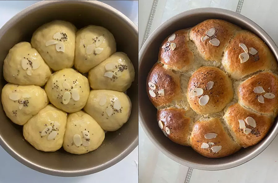 How to make undefeated delicious chrysanthemum bread with a rice cooker, an oil-free fryer - 13