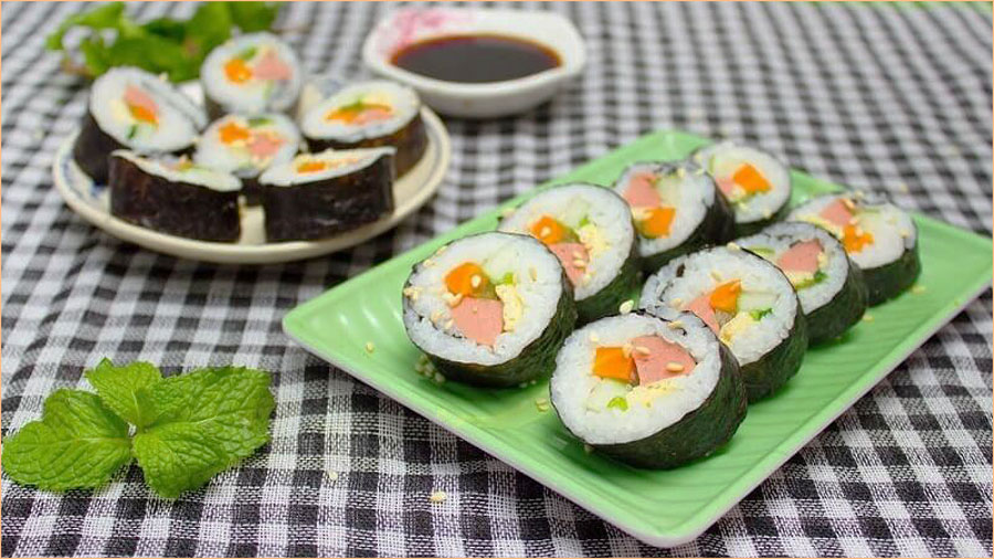 Cách làm kimbap ngon, không bị tanh chuẩn vị Hàn Quốc - 18