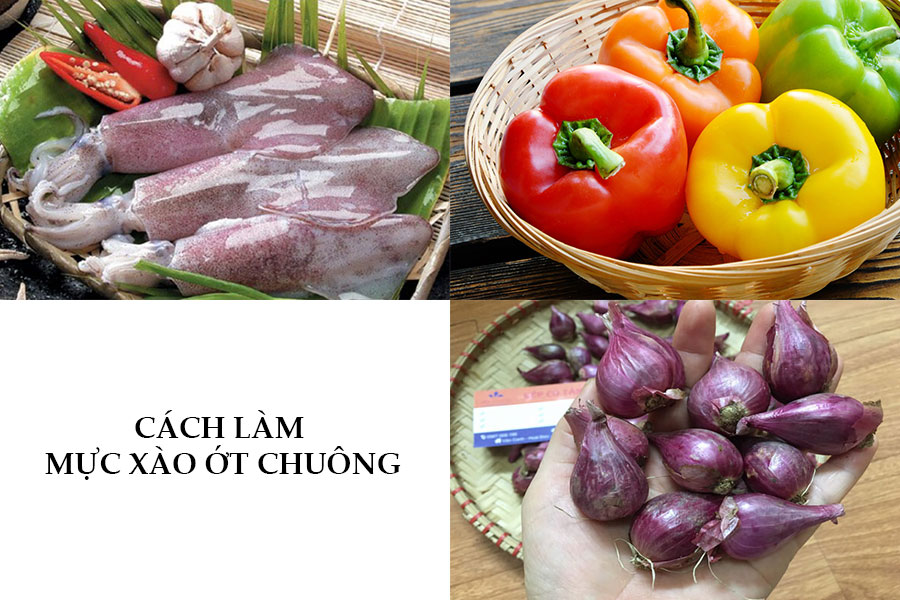 Cách làm mực xào ớt chuông hành tây, cần tây ngon xuất sắc - 1