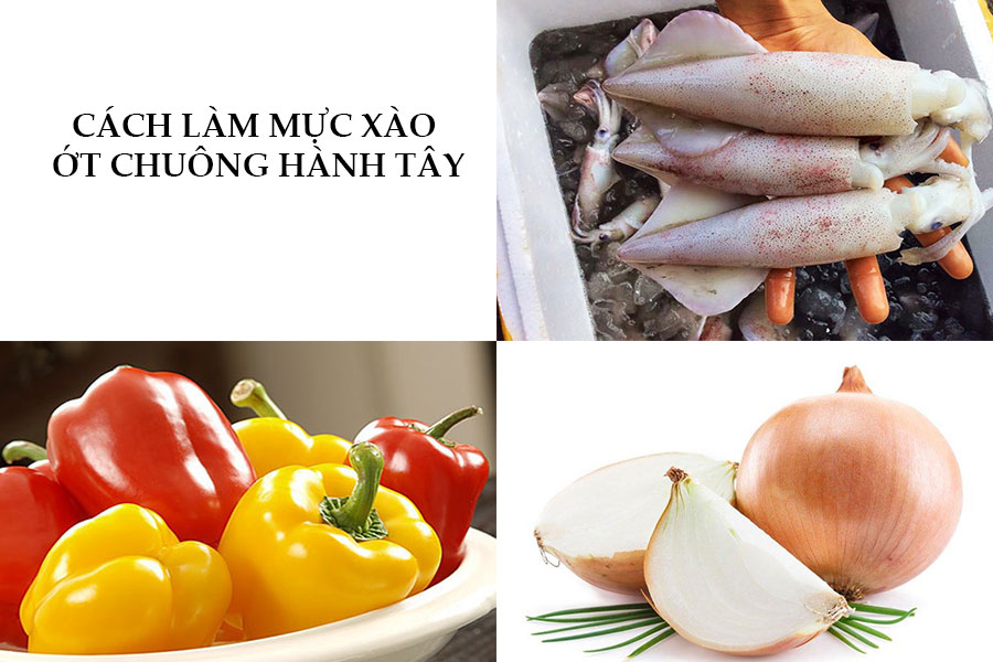 Cách làm mực xào ớt chuông hành tây, cần tây ngon xuất sắc - 8