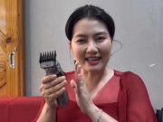 Giải trí - MC Quyền Linh bất ngờ bị Ngọc Lan cạo đầu trước giờ lên sóng