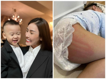 Sao Việt 24h: Quế Vân nổi điên vì bị dạy cách làm mẹ sau khi đánh con lằn 5 ngón tay