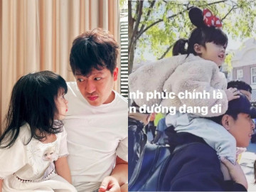Những lần hiếm hoi con gái Nhã Phương - Trường Giang lộ mặt trước khi lên chức chị hai
