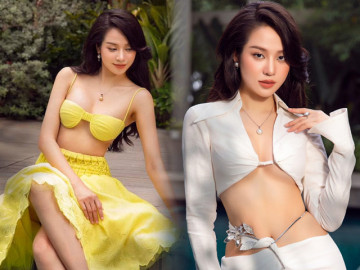 Hoa hậu Việt Nam 20 tuổi ngày càng táo bạo, khoe vòng 1 nhân tạo với nội y không chút phô phang