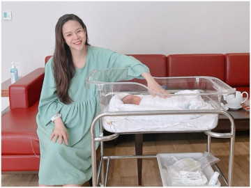 Diễn viên Diễm Hương vừa sinh con thứ 2, nhan sắc mẹ bỉm rạng rỡ dù vừa vượt cạn