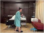 Sinh xong đau vết mổ đẻ nhưng diễn viên Diễm Hương vẫn ôm bụng nhảy, biểu cảm hết sức   lầy lội 
