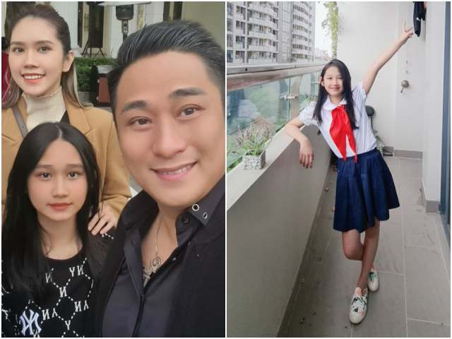 Con gái Minh Tiệp 12 tuổi đã trổ nét hoa khôi, có bạn nam tặng quà, bố không cấm yêu sớm
