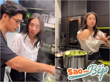 Vào bếp cùng Sao - Chồng kém 11 tuổi làm món ngon nhưng lại bảo với Ngô Thanh Vân 
