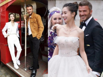 Từng lộ ảnh cưới, Angelababy giờ lại thân mật bên Beckham còn chụp ảnh ngọt ngào
