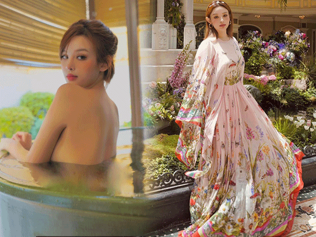 Hotgirl Việt "tắm tiên" ở Nhật mặc như công chúa trong lâu đài 80 tỷ, khi "thoát vai" hóa nữ hoàng nóng bỏng