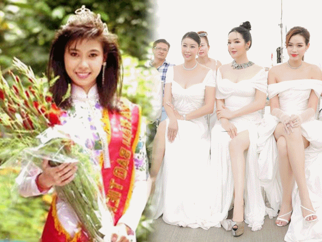 Hoa hậu Việt Nam tuổi 46 tự tin khoe dung nhan bên đàn em đôi mươi, nhan sắc đúng là "gừng càng già càng cay"