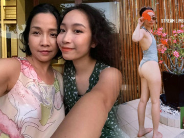 Xưa diện quần tụt khoe nội y, con gái diva Mỹ Linh giờ xuống phố nổi loạn áo hở từ cổ xuống bụng