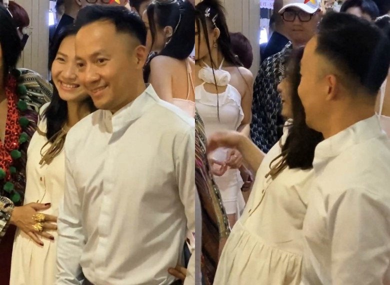 Rapper Tiến Đạt dẫn vợ bầu 8 tháng dự sự kiện, nhan sắc không son phấn ...