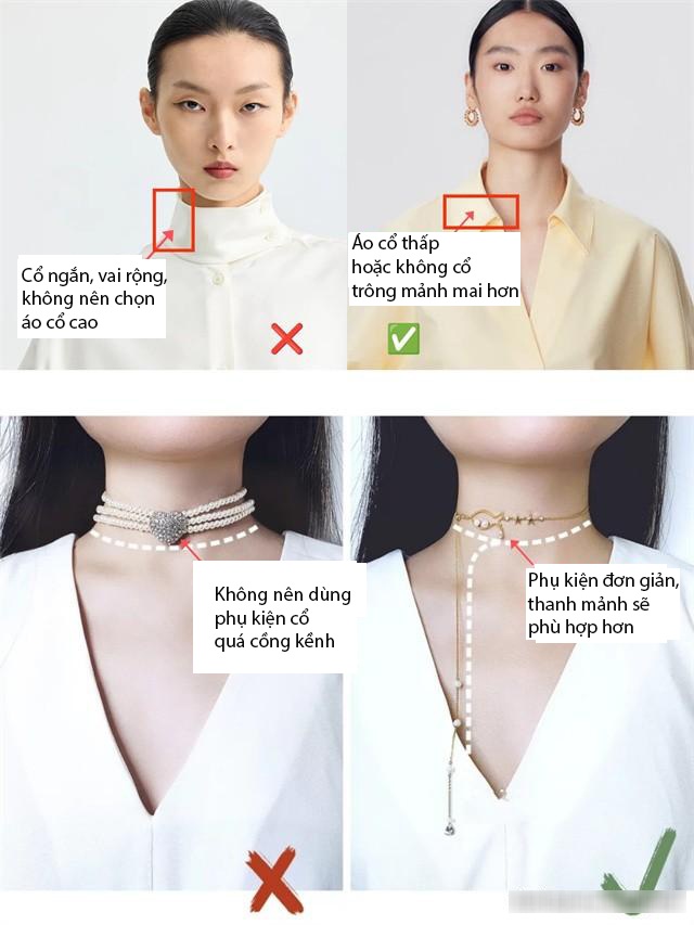 Nàng vai rộng, cổ ngắn đừng mặc 3 kiểu trang phục này, dễ trông thô ...