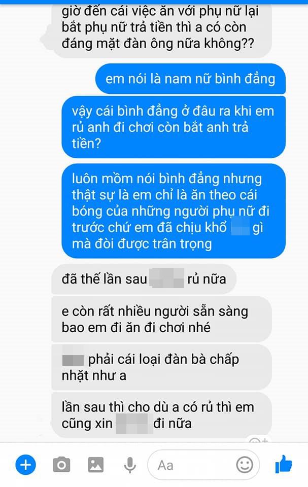 chang trai bi co gai che hen vi "di an voi nhau lai bat con gai tra tien" - 2