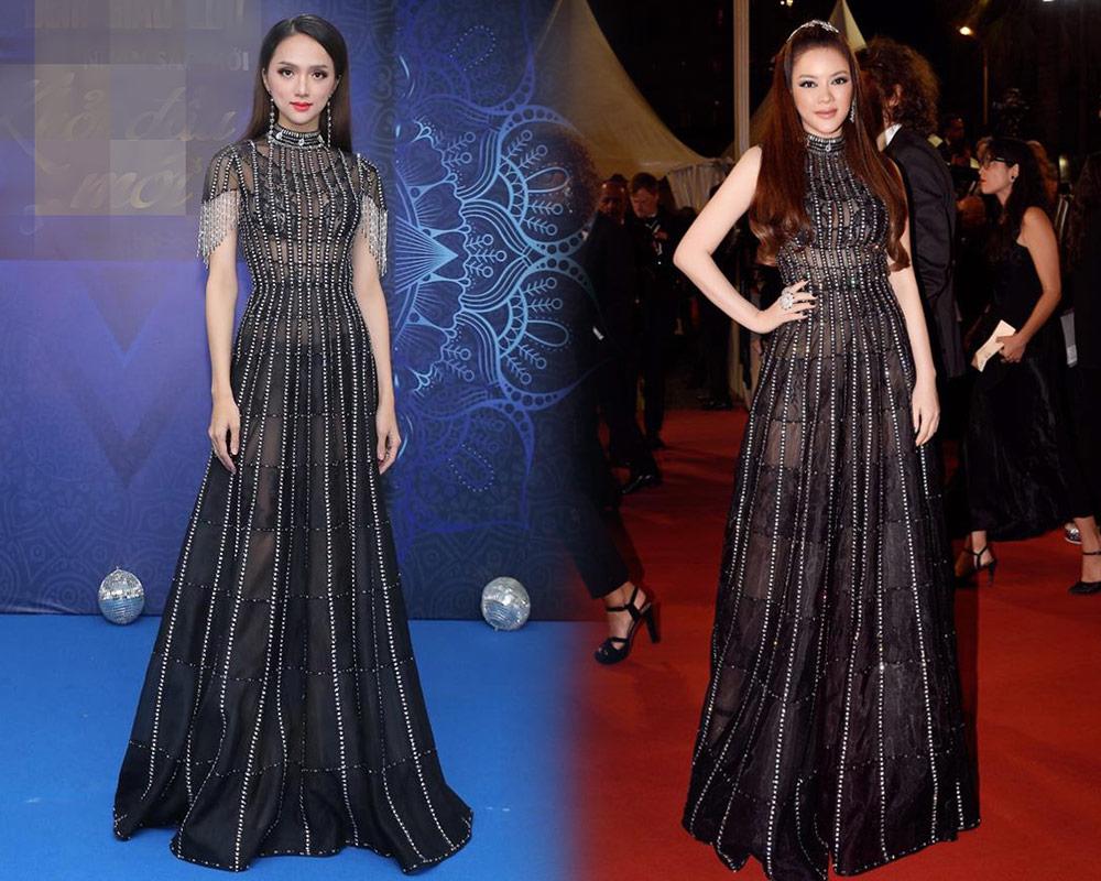 chiec vay "bau troi dem" cua ly nha ky da co mot phien ban long lay hon cua huong giang - 7