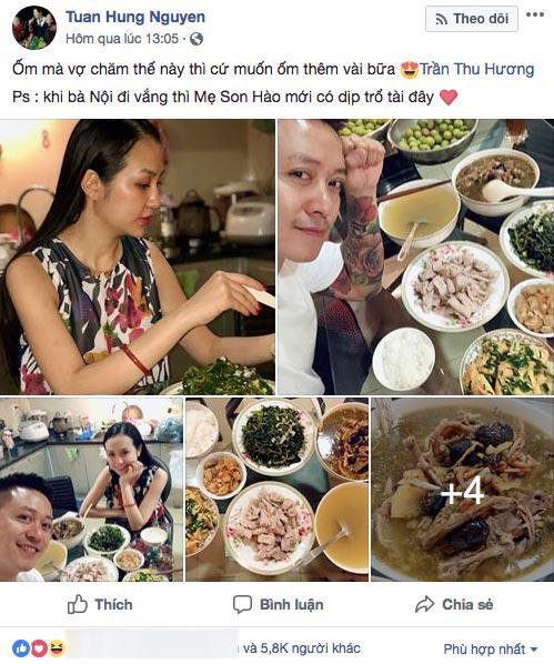 me di vang, vo hotgirl vao bep nau mam com thinh soan ma tuan hung "muon om them" - 1