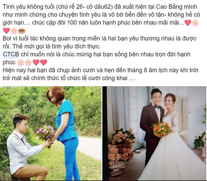sung sot voi dam cuoi co dau 61 tuoi, chu re 26 tuoi o cao bang - 1