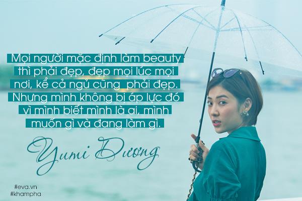 yumi duong: "tung bi che gan do vi bo nghe mc, di lam... beauty blogger" - 4