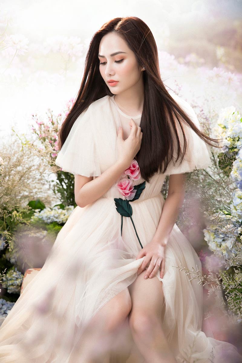 loat thi sinh hoa hau viet nam 2018 chon ao dai de tham du "nguoi dep nhan ai" - 10