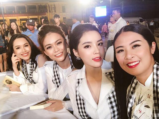 loat thi sinh hoa hau viet nam 2018 chon ao dai de tham du "nguoi dep nhan ai" - 15