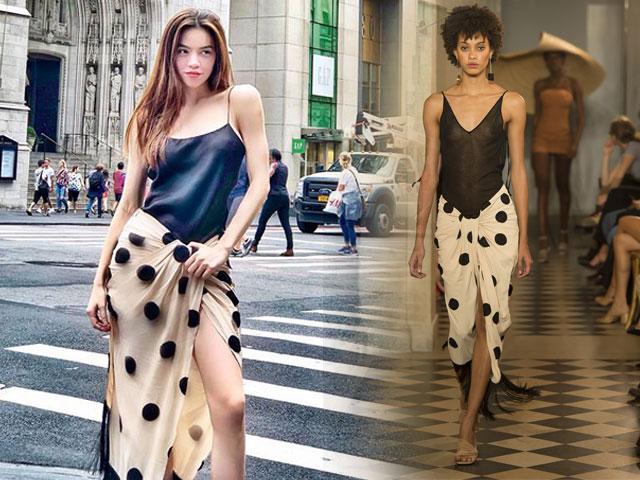 Diện váy hiệu mà ai cũng ngỡ Hồ Ngọc Hà quấn khăn đi giữa đường phố New York hoa lệ