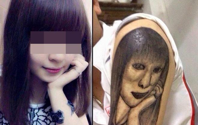 di xam hinh ban gai gap phai tho xam “rom”, chang trai nhan ket dang - 3