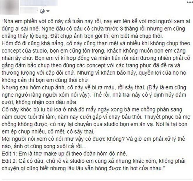 bi huy hon vi say thai, co dau den “an va” tho chup anh cuoi - 1