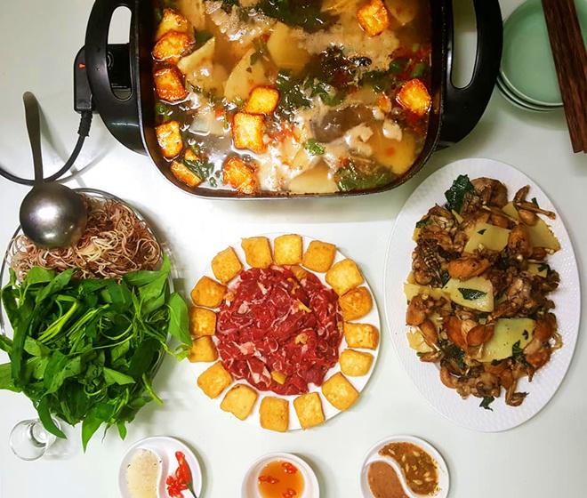 me dam khoe nhung bua an hap dan cho "ngay chan com cha biet an gi" - 7