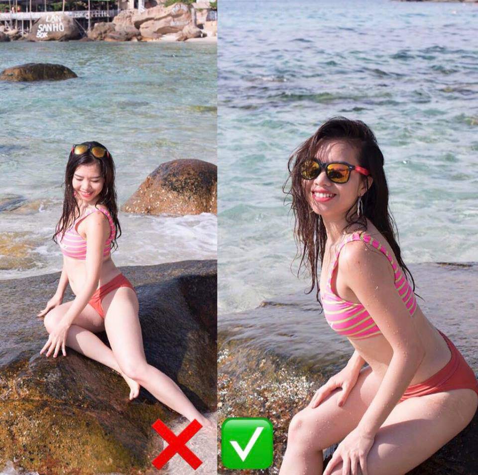 co gai cao 1m52 chia se cach chup anh giau bung mo, dui to khien chi em than phuc - 5