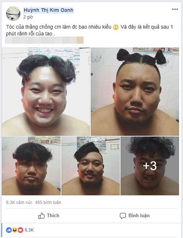 vo tre khoe tay nghe ba dao “1 phut-7 kieu toc” bien chong thanh dan truong toi chi pheo - 1