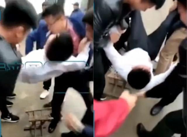 phu re bi khach moi tung hung trong dam cuoi, dap dau xuong dat suyt mat mang - 1