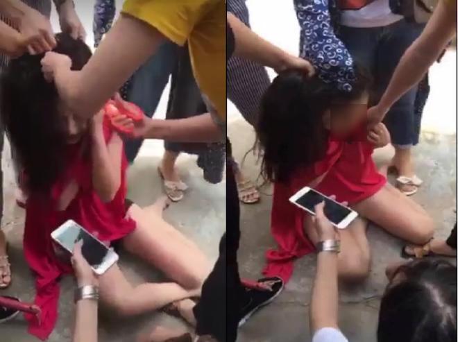 hotgirl bi cat toc, xe quan ao, bat doc mat khau dien thoai vi nghi cap bo voi dai gia - 1