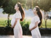 Hai chị em gái Cần Thơ mang bầu cùng nhau, chụp ngay một bộ ảnh   đẹp hết nấc 