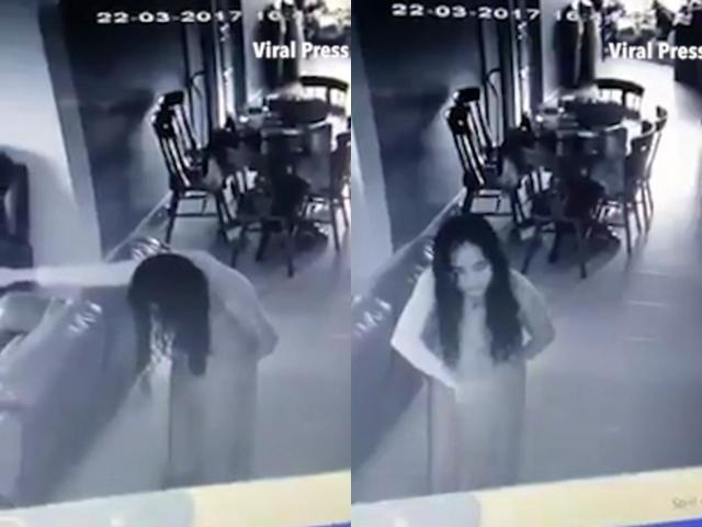 chu nha kinh hai khi xem camera thay nu giup viec xoa toc nhin trung trung vao may quay - 2