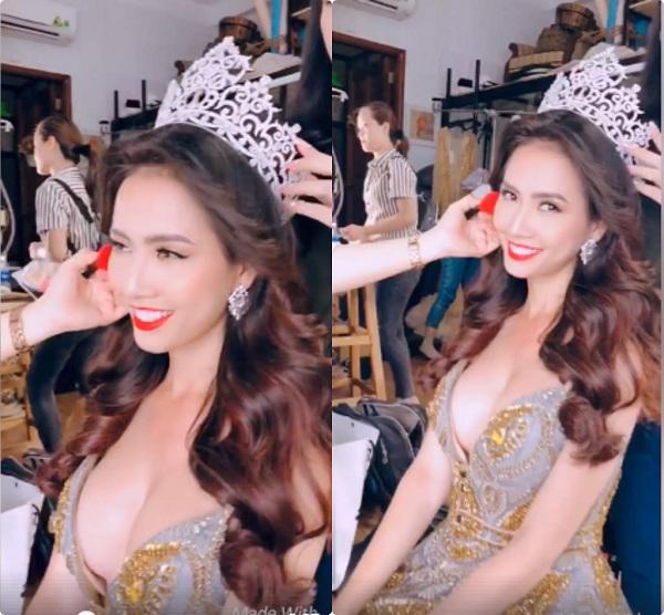 ly do gi khien vong 1 cua hoa hau phan thi mo tang size bat thuong den the? - 1