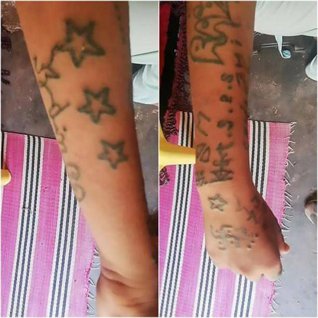 con gai tro ve sau 1 thang mat tich, nguoi chi chit hinh xam va bi 13 ke ham hiep - 2