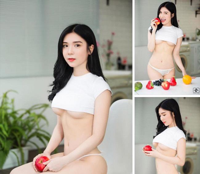 ve sexy cua 3 my nu thoa long ky vong khi cong phuong u23 vn ghi ban - 14