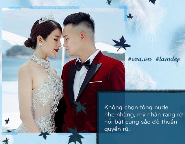 trang diem mua cuoi: lan khue, tu anh da bien hoa khac la the nao trong ngay nay? - 14