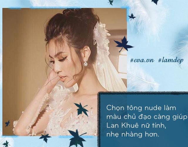 trang diem mua cuoi: lan khue, tu anh da bien hoa khac la the nao trong ngay nay? - 3