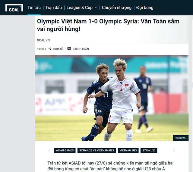 u23 viet nam lan dau vao ban ket asiad: chan dong chau a, bao chi quoc te ngoi ca - 3