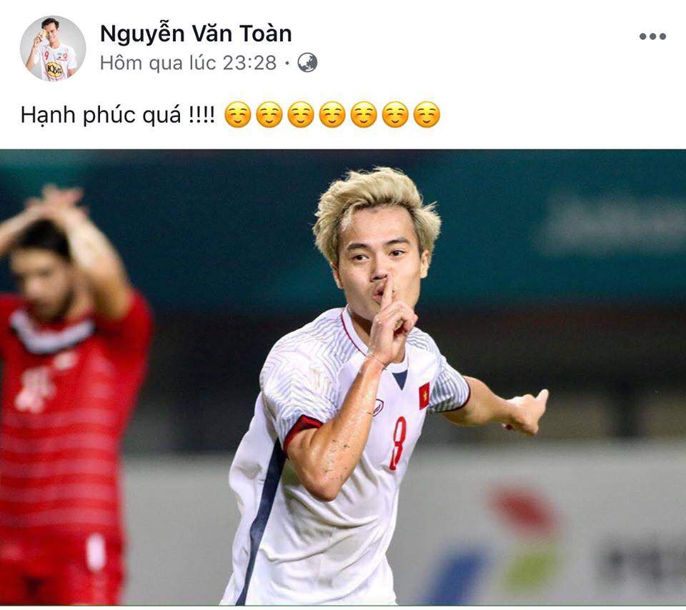 u23 vn vao ban ket: chia se cua quang hai, van toan, tien dung tren facebook khien fan am long - 1