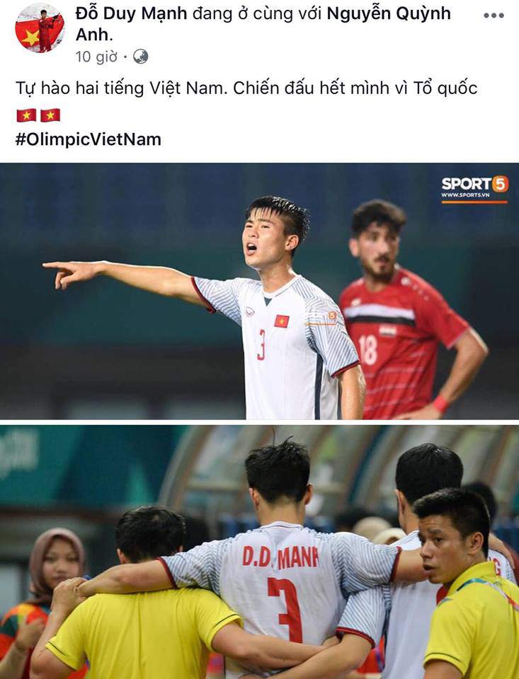 u23 vn vao ban ket: chia se cua quang hai, van toan, tien dung tren facebook khien fan am long - 2