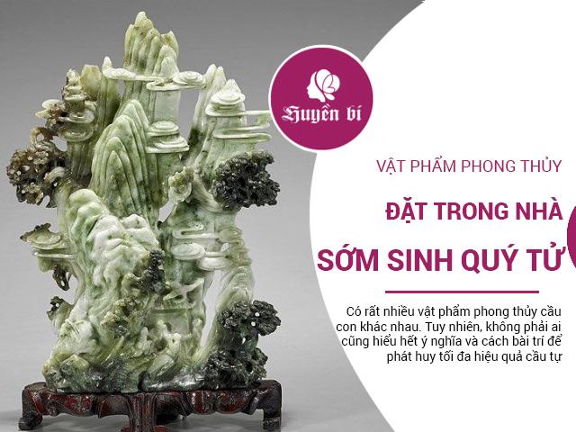 Vật phẩm phong thủy cầu con, đặt trong nhà sớm sinh quý tử